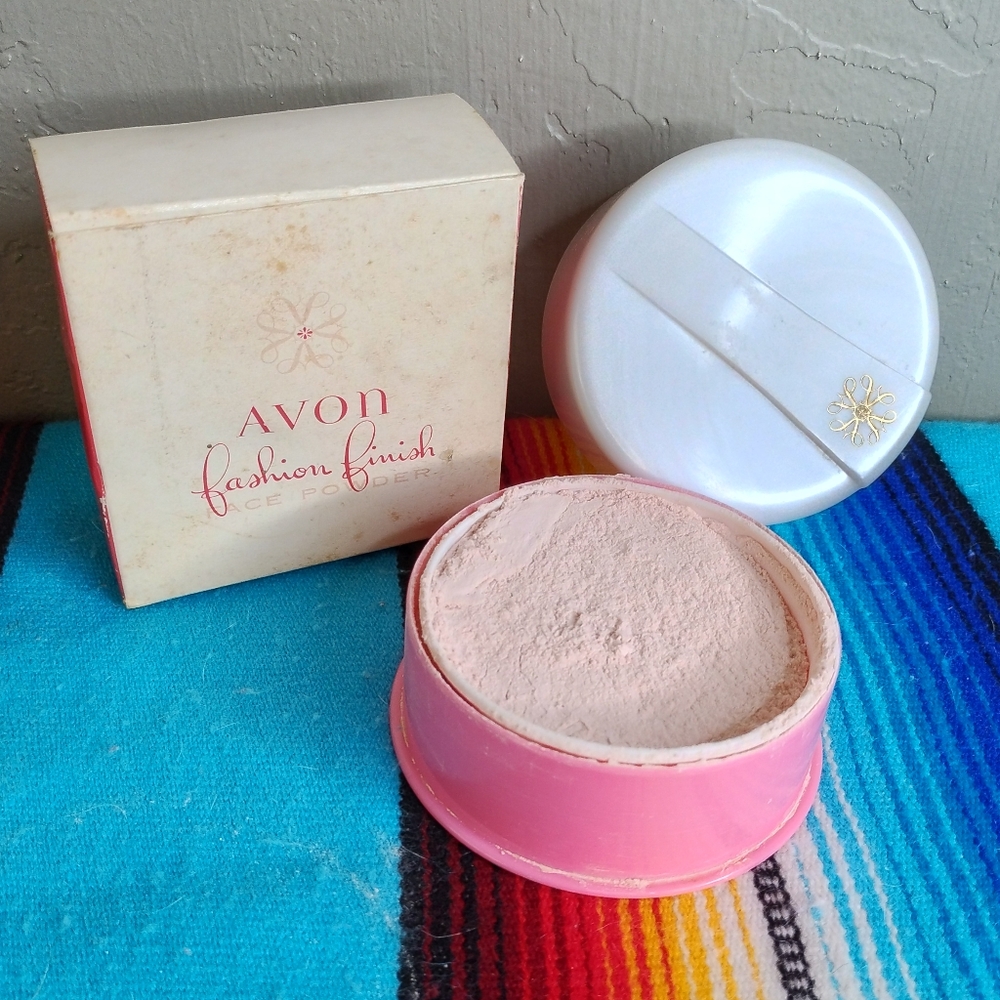 Vintage Avon Face Powder Box Container